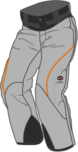 Side-zip insulated pants