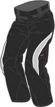 Side-zip insulated pants