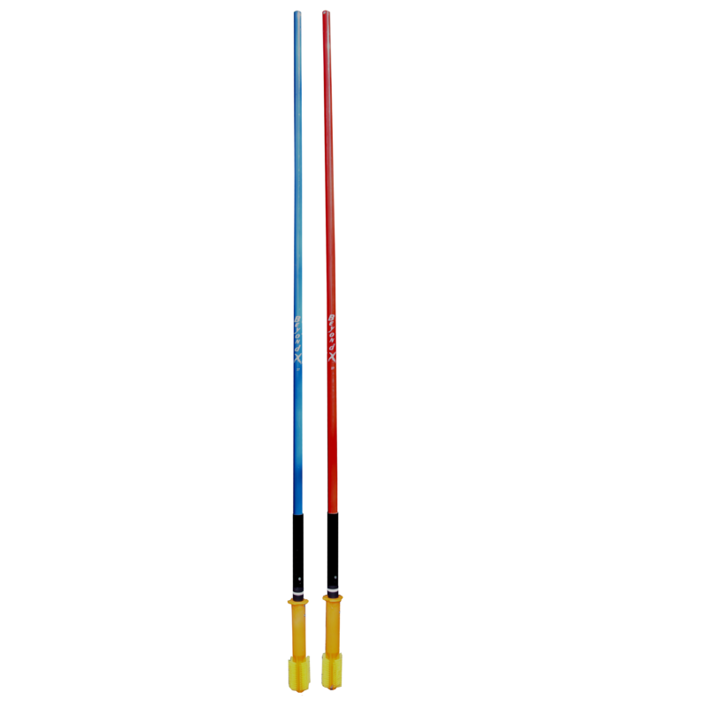 Red 27mm metal Flex pole: 170cm shaft w/  Xbase