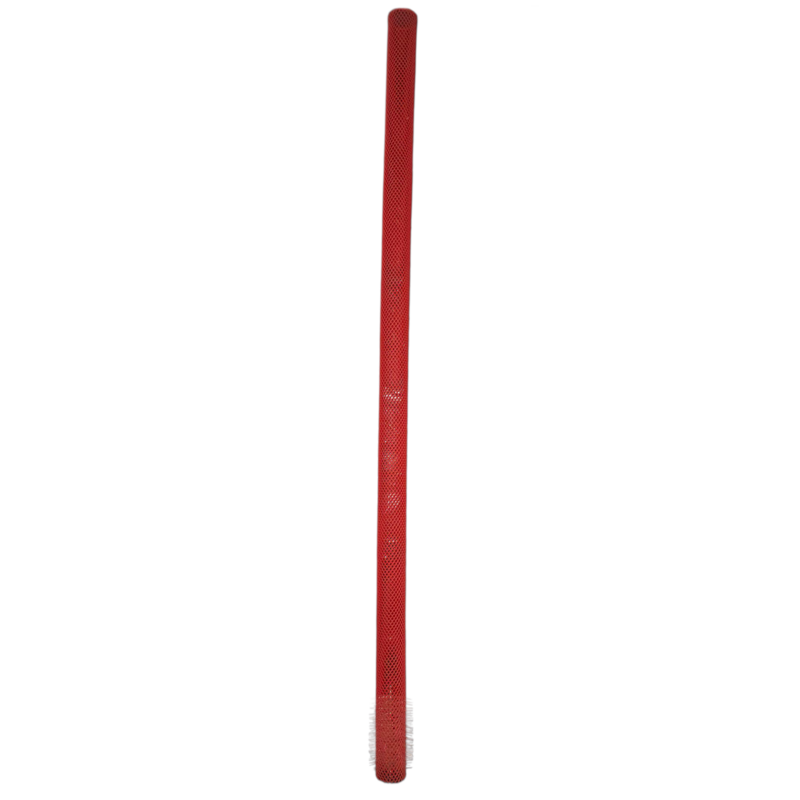 Red Mesh 80cm plastic tube, 35mm ø,compl. with Brush base