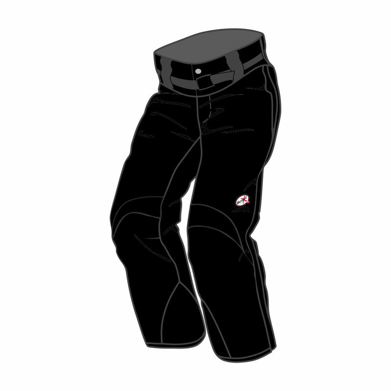 B468 Kids Side-zip insulated pants, Black