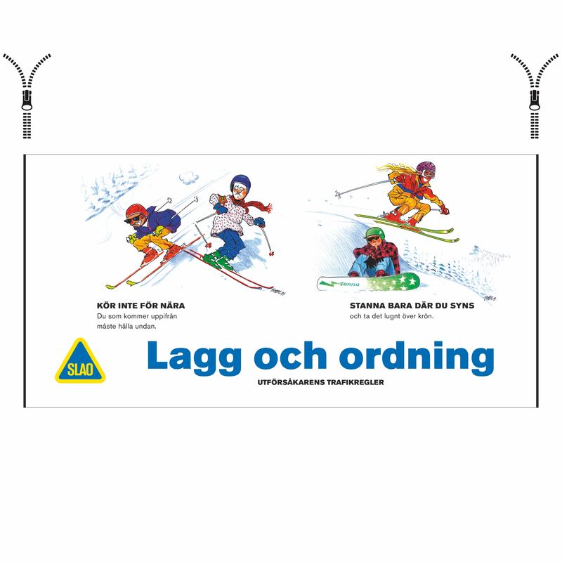 SLAO Lagg & Ordning banderoll m. blixlås