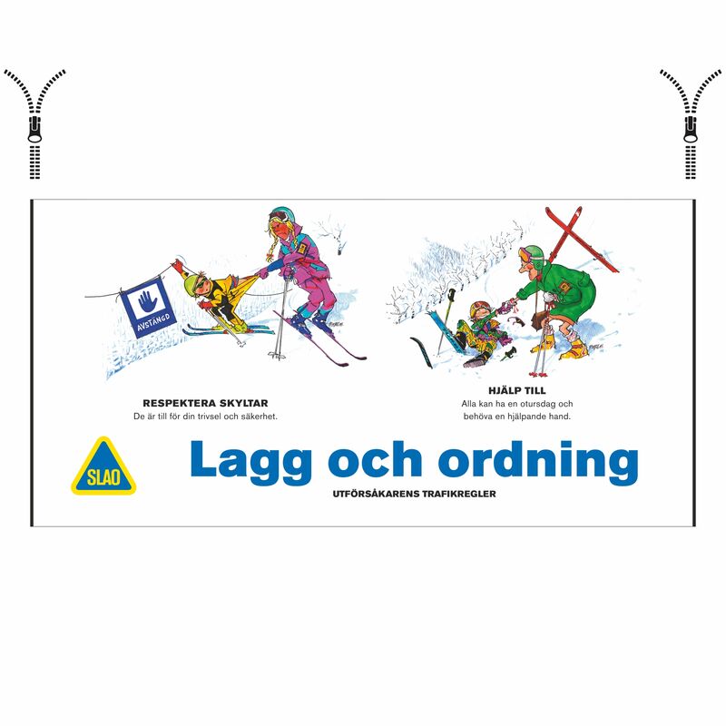 SLAO Lagg & Ordning banderoll m. blixlås