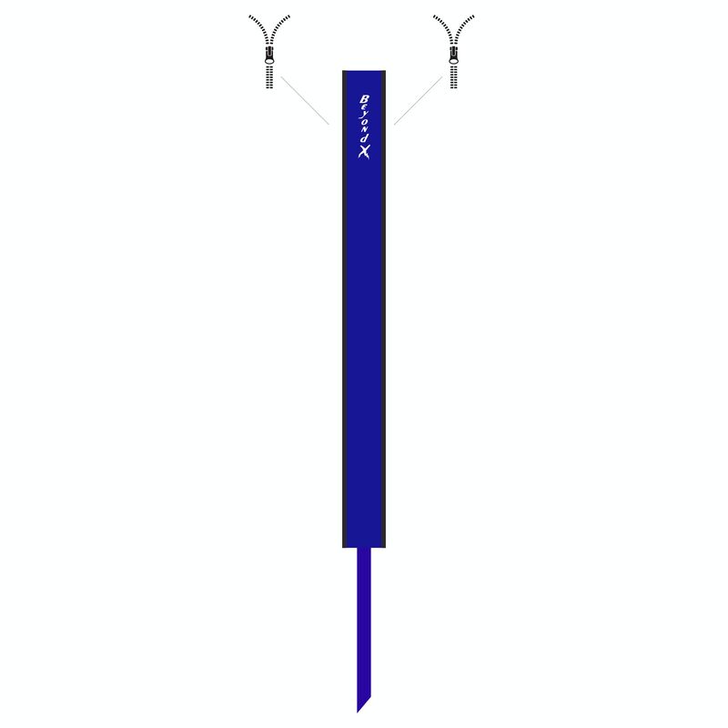 Blue Zip-on pole tunnel. 1,2m w. 1,6m pole