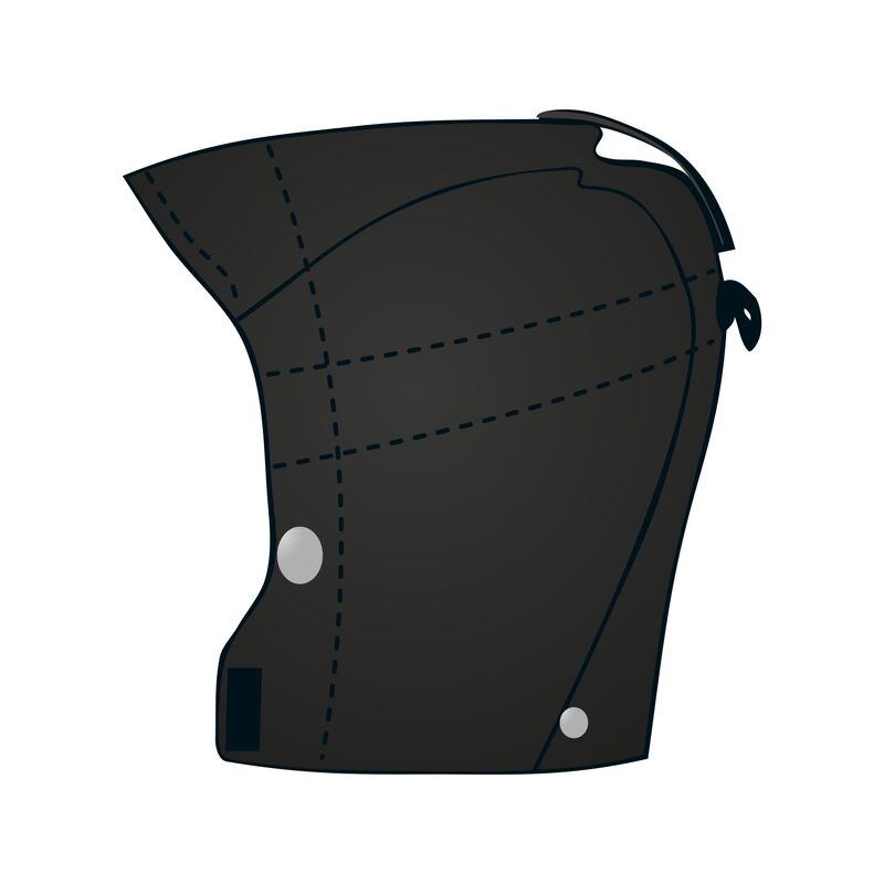 Add-on hood shell 2 Bk