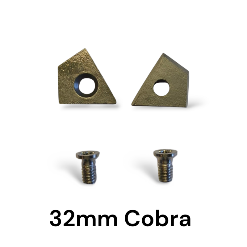Set of Cobra Head 32mm drill replacement tips