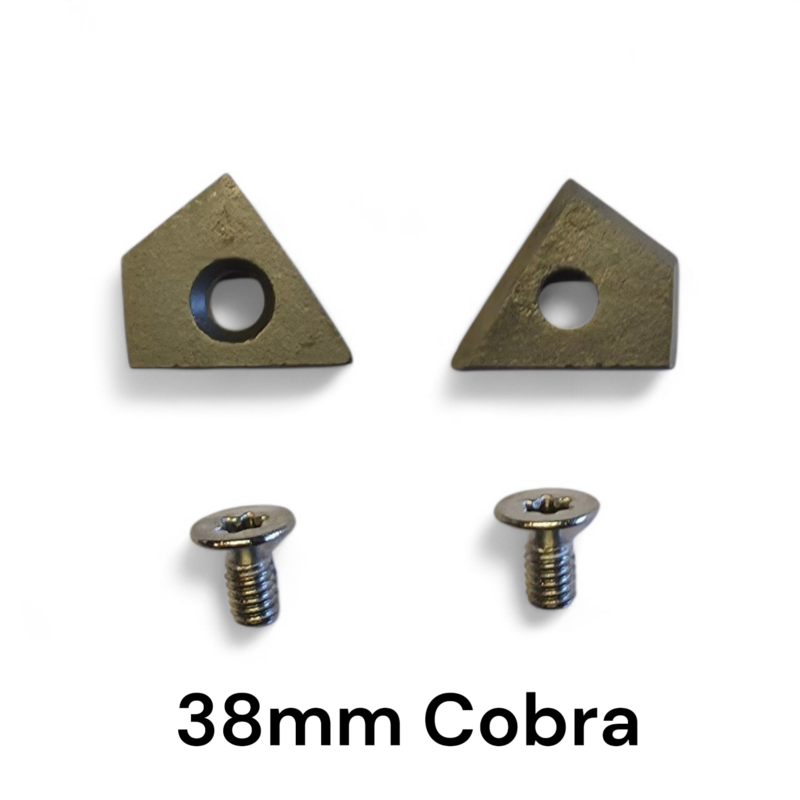 Set of Cobra Head 38mm drill replacement tips
