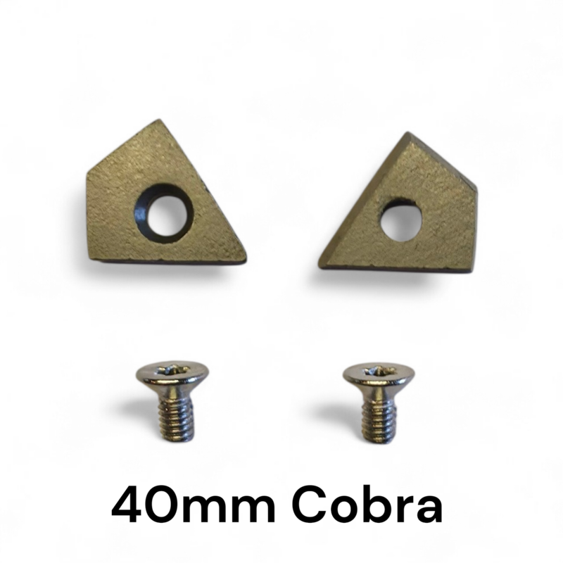 Set of Cobra Head 40mm drill replacement tips