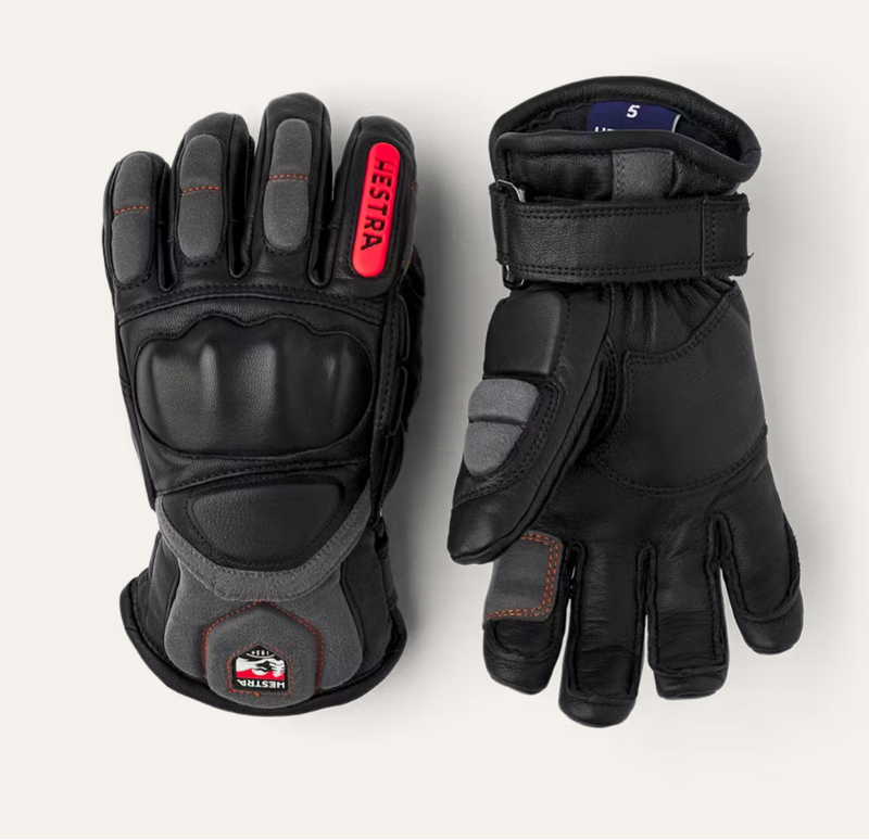 HESTRA Impact Racing Jr. 5-finger Black/Flame