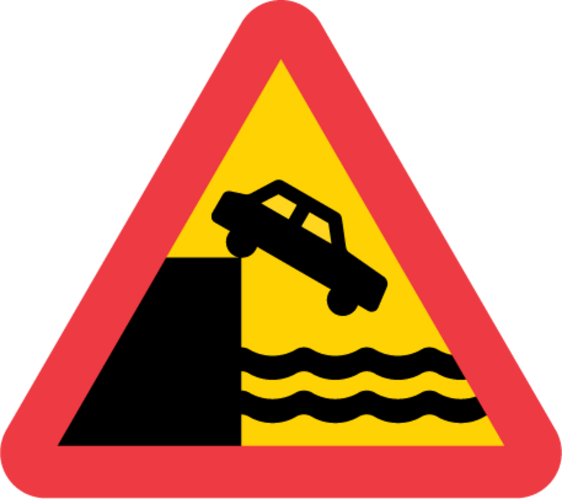 A7 Varning för kaj