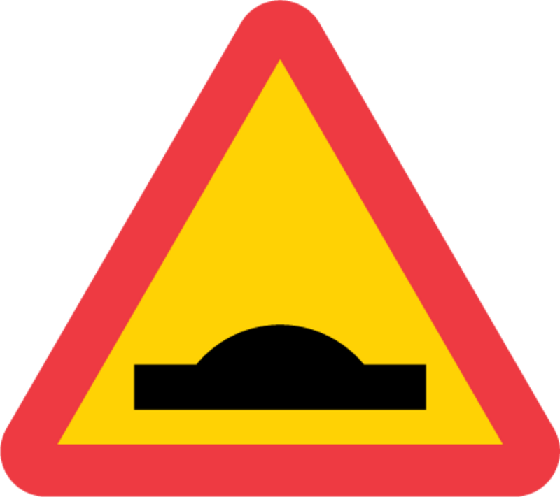 A9 Varning för farthinder