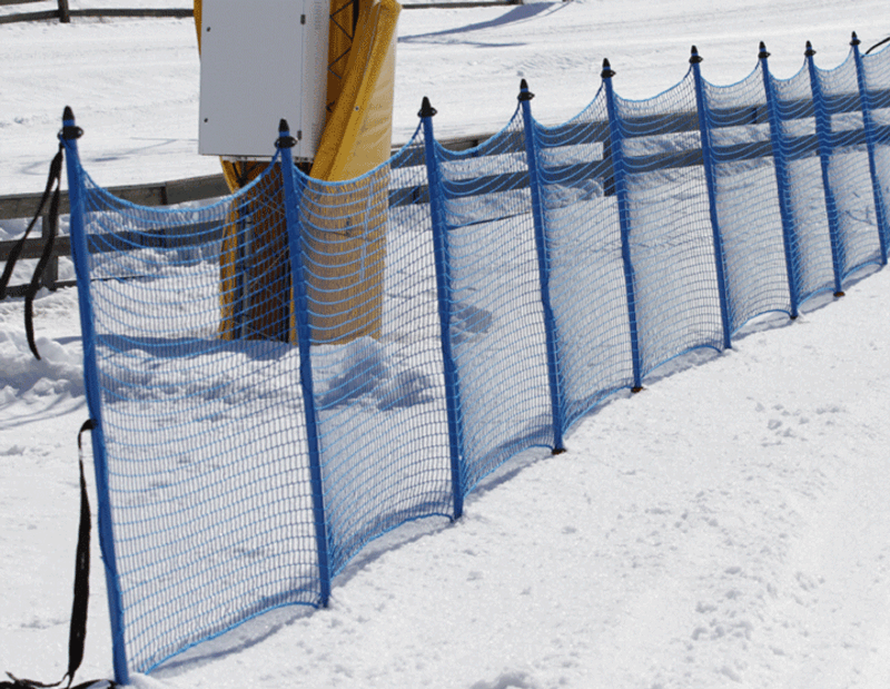 15x1.3m B-net assembled on 8 poles, Blue