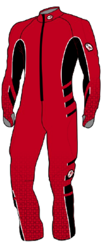BR43 Raptor Rd-Bk-Bk-Wh GS suit. No-FIS, M