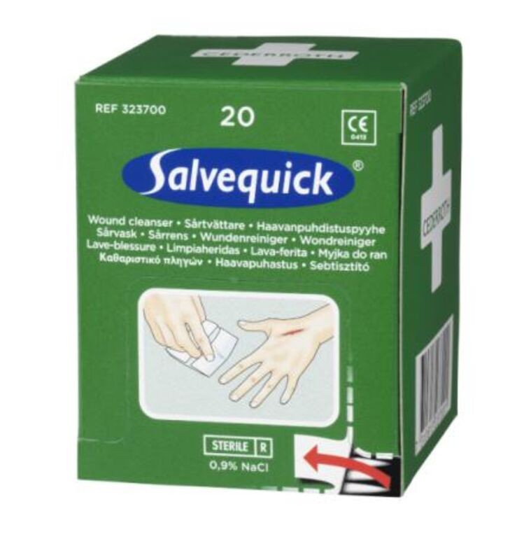 Första Hjälpen Sårtvättare Salvequick 20 st