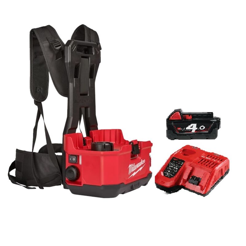 Milwaukee sprayer 18V, BACK PACK, WITH battery & charger