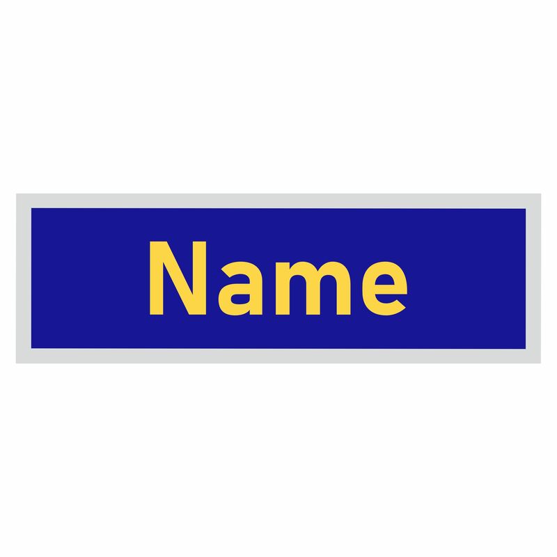 Gällö nametag 4x12cm.