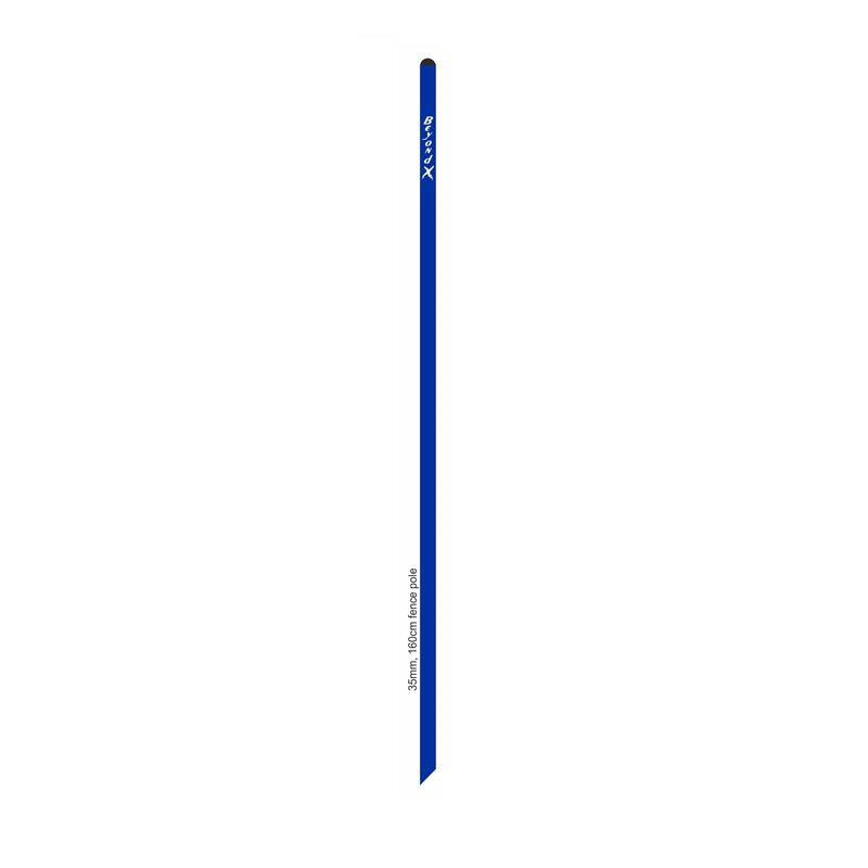 PC 35mm 160cm long polyfence pole, Blue
