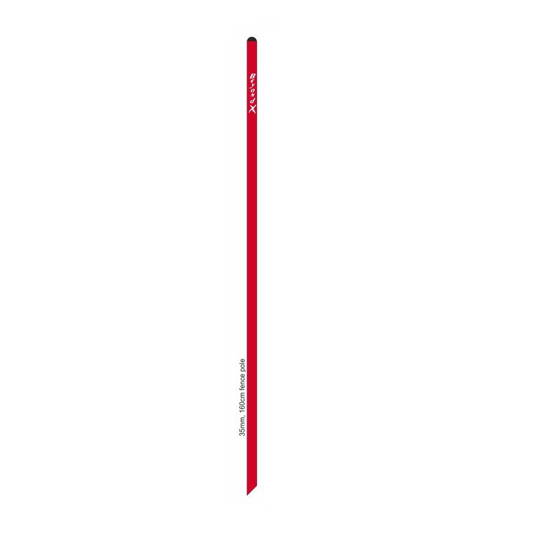 PC 35mm 160cm long polyfence pole, Red