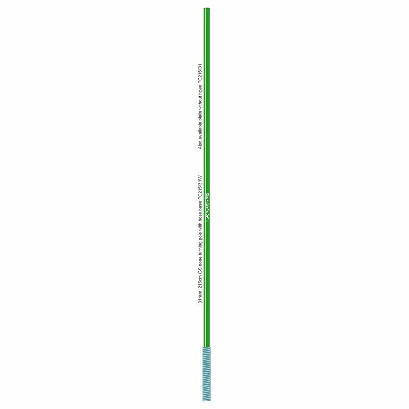 Green GS/DH Static pole 31mm  215cm w/mounted hose