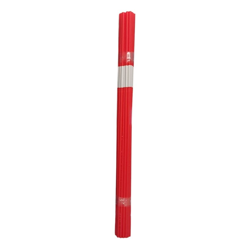 25 pack RÖD vägkäpp PP-plast, 220cmx26mm