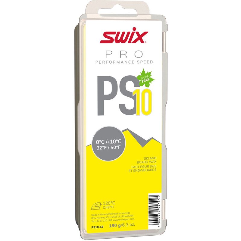 SWIX PS10 Yellow, 0°C/+10°C, 180g