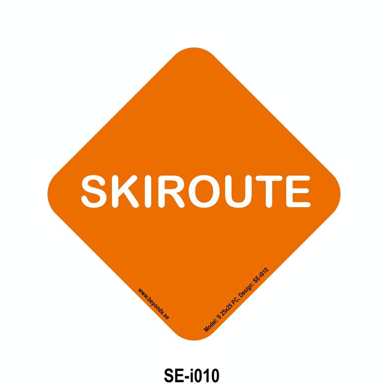 25x25cm, Skiroute