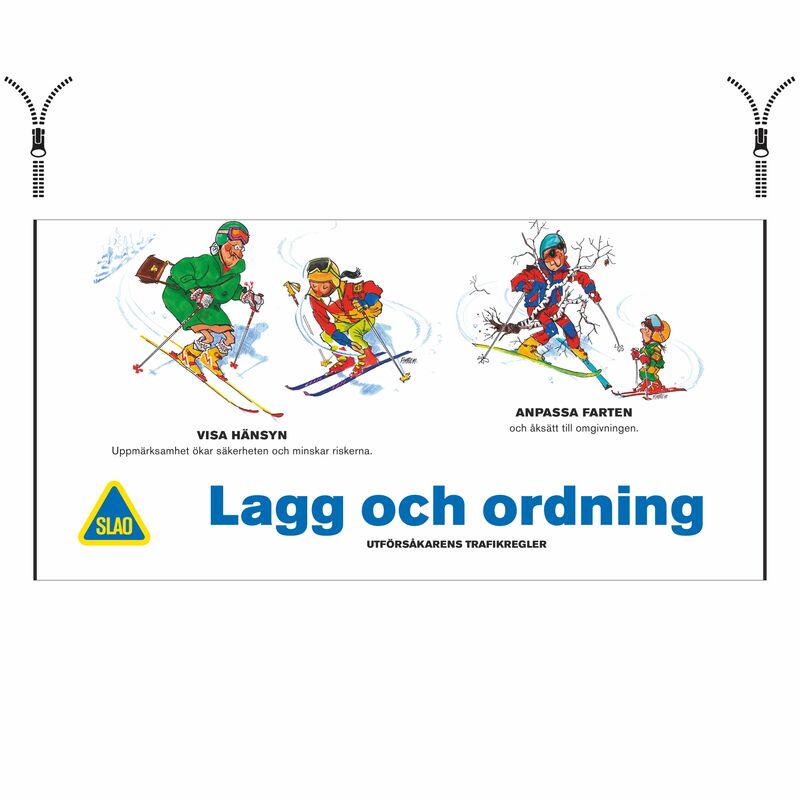 SLAO Lagg & Ordning banderoll m. blixlås