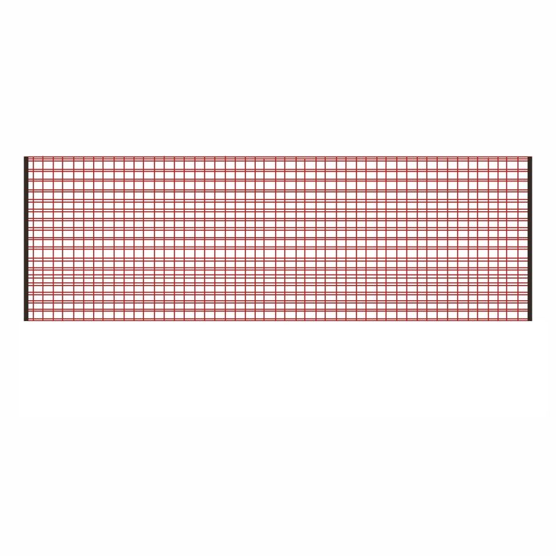 Zip-on Red Polyfence section 0.8x2.5m
