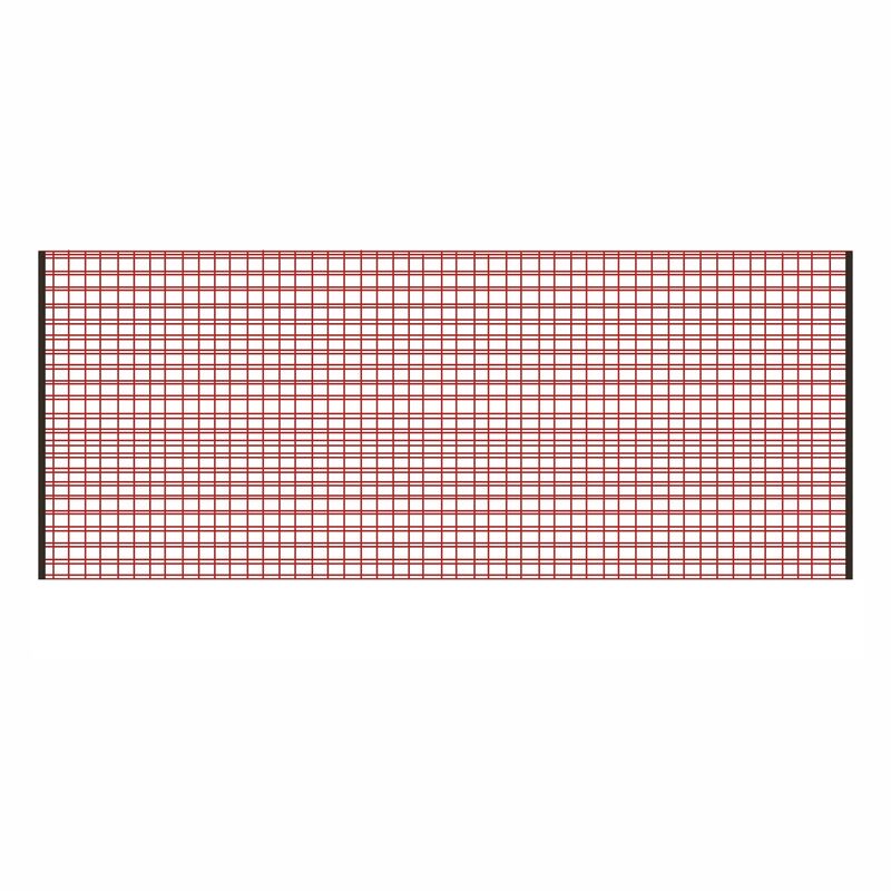 Zip-on Red Polyfence section 1x2.5m